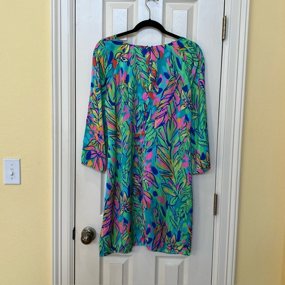 Lily Pulitzer Hot Spot Multicolored Shift Dress Size 12 Spring Easter Wedding - Picture 8 of 14